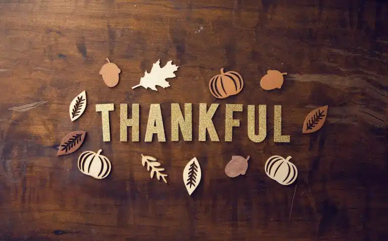 We are thankful for